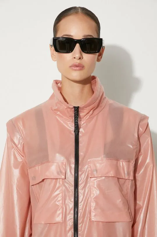 Rains Zip Off Parka pink color