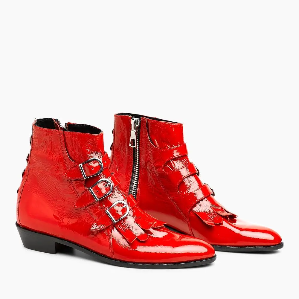 RED PATENT JETT CLASSIC