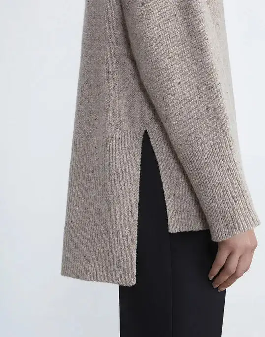 RESPONSIBLE CASHMERE-WOOL DONEGAL SWEATER