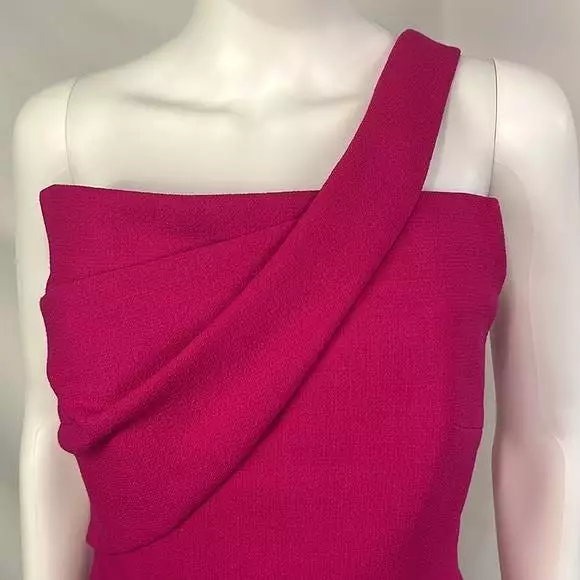 Roland Mouret Pink One Shoulder Top