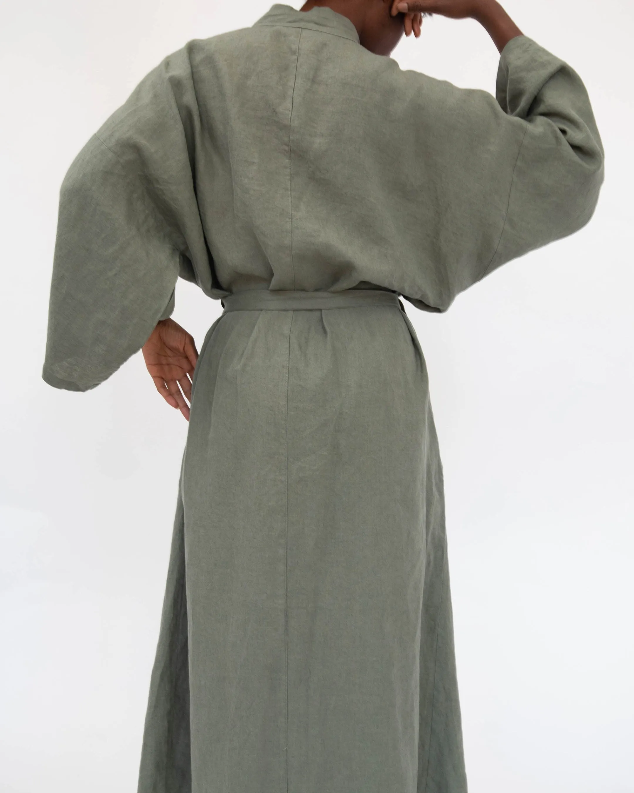 Sai Full-Length Linen Robe