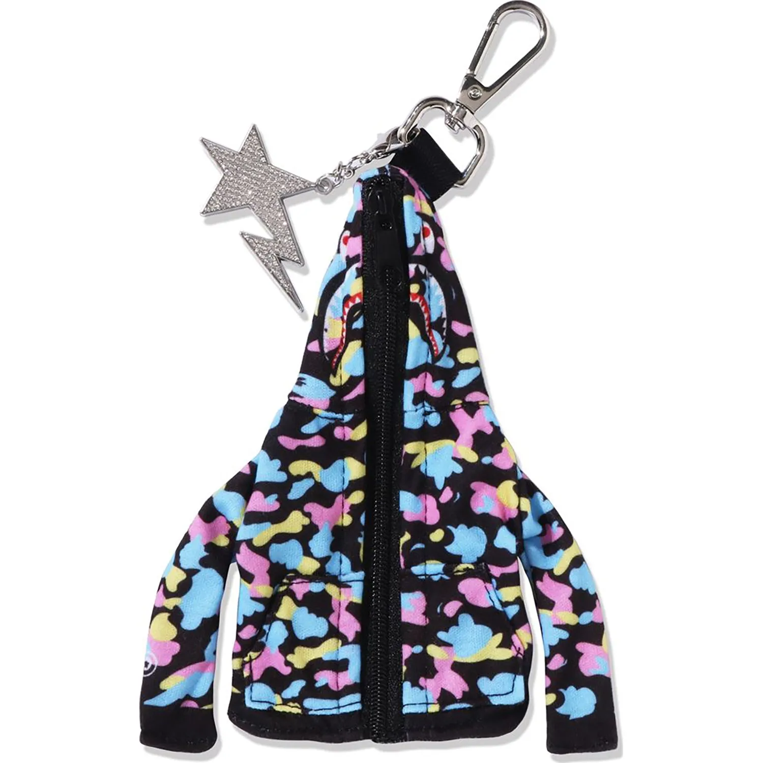 SHARK FULL ZIP HOODIE KEYCHAIN