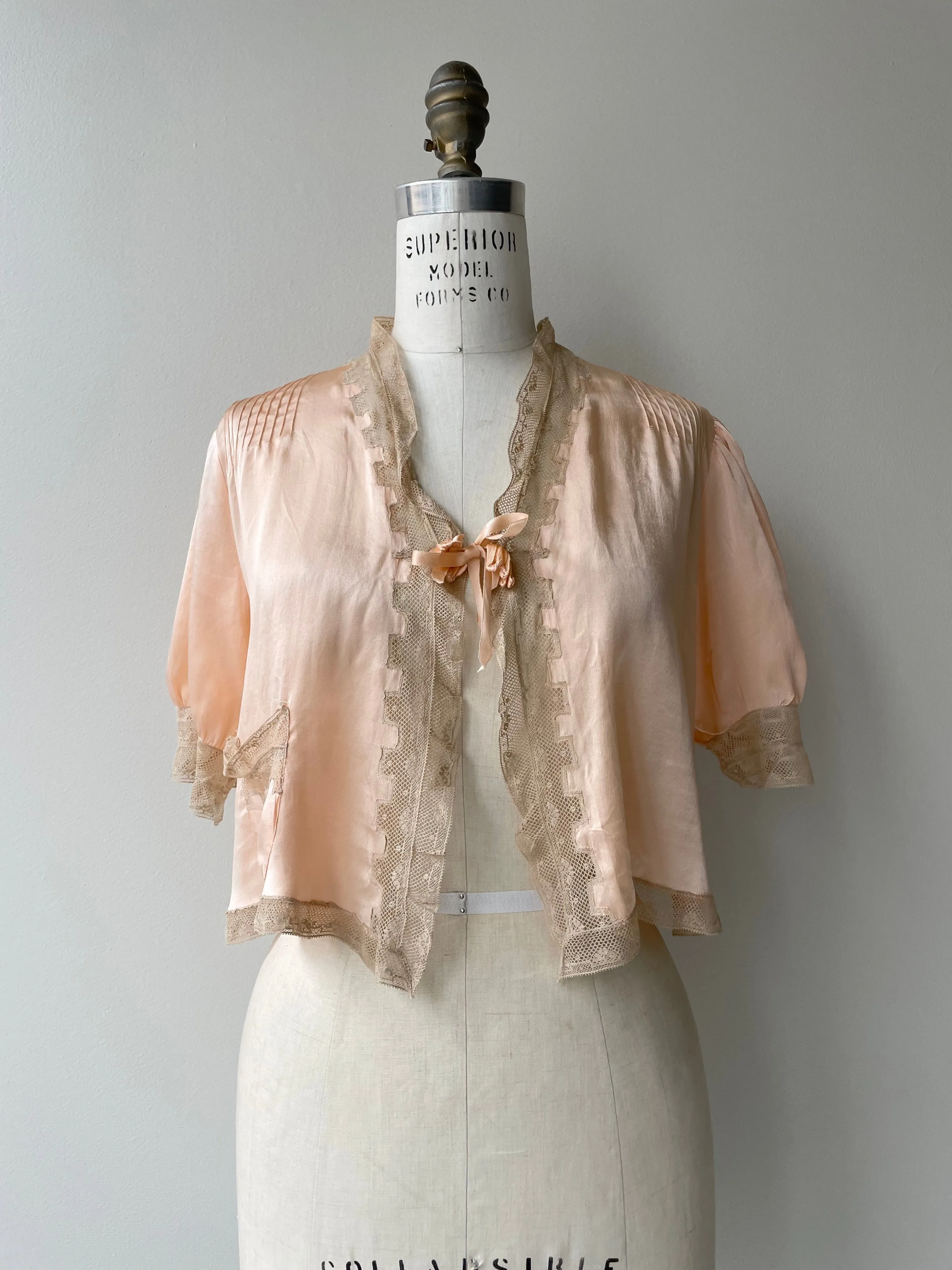 Silk 1930s Bed Jacket