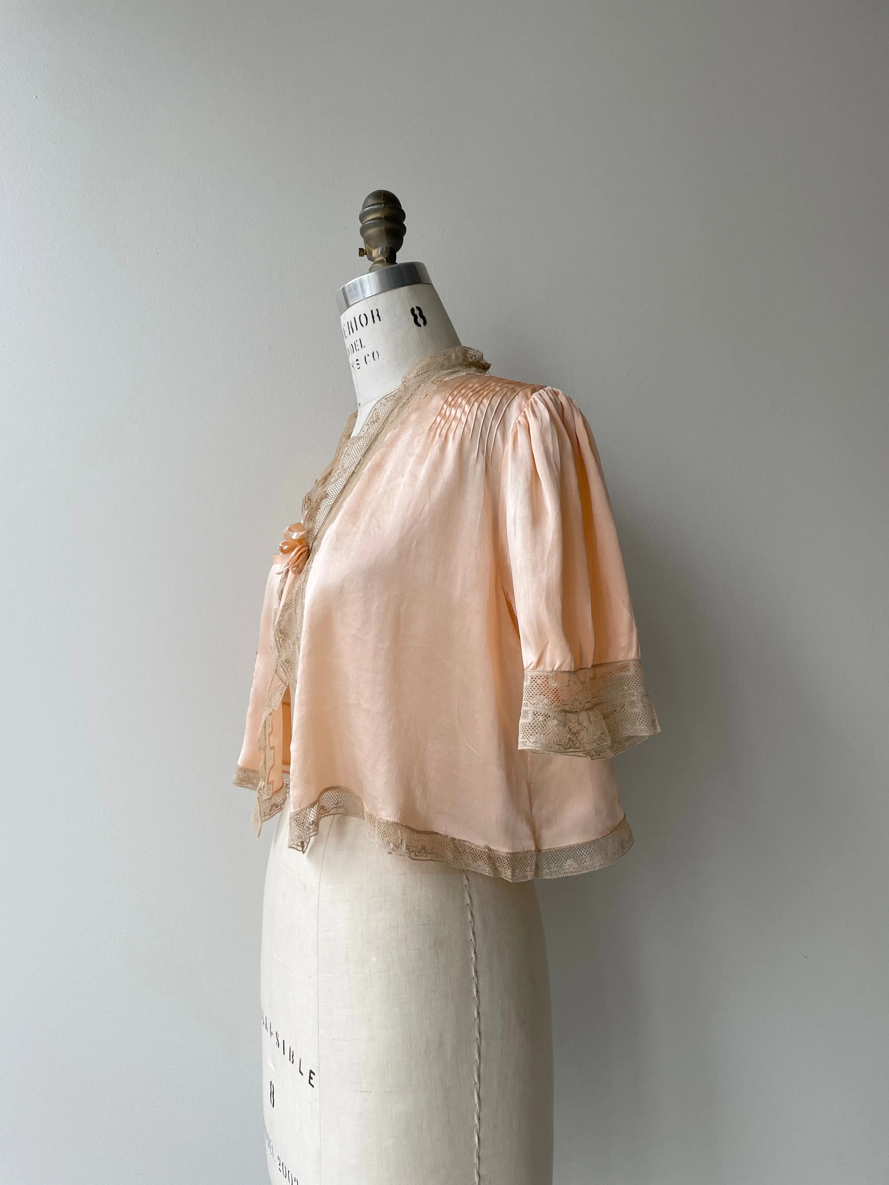 Silk 1930s Bed Jacket