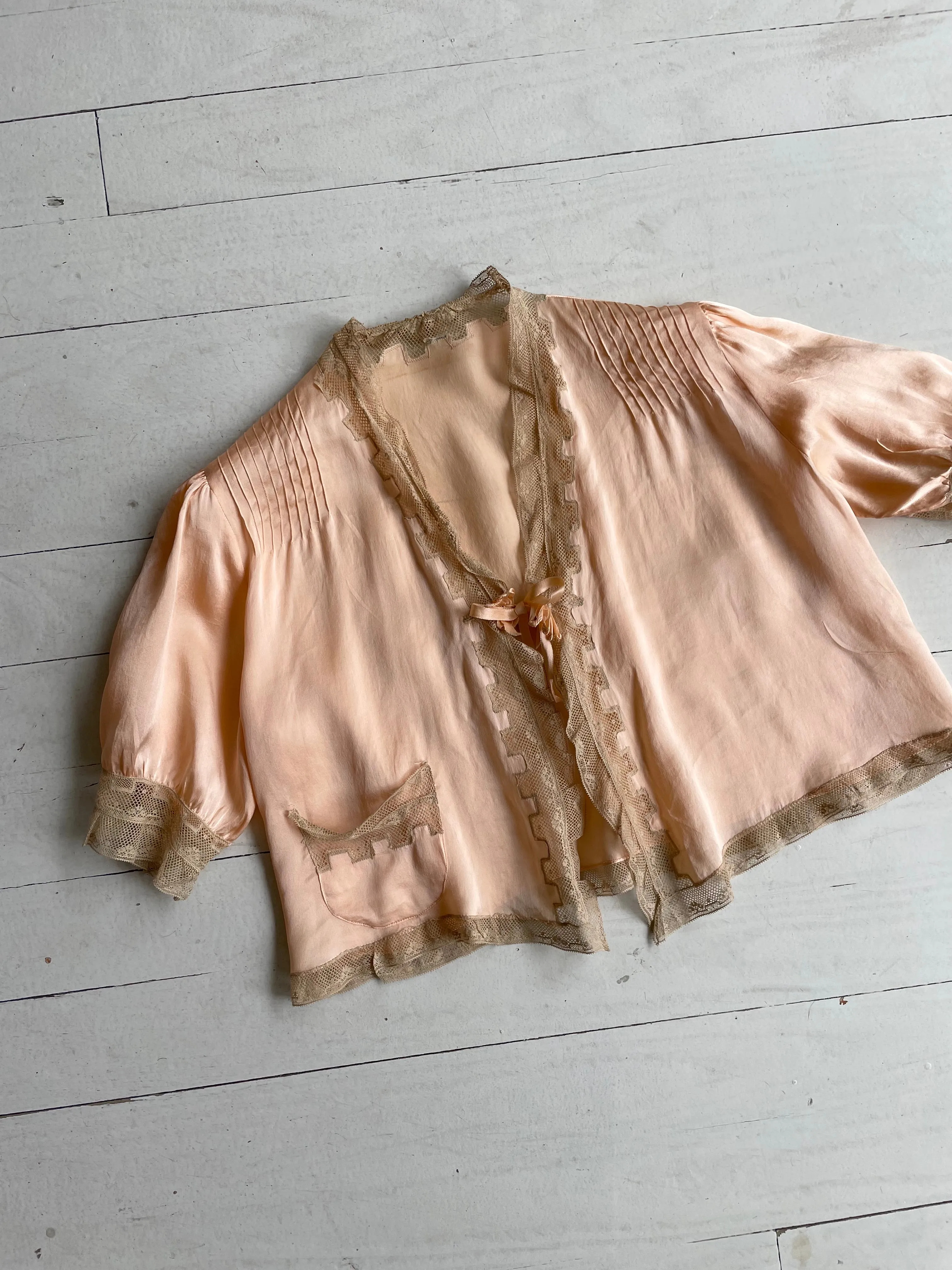 Silk 1930s Bed Jacket