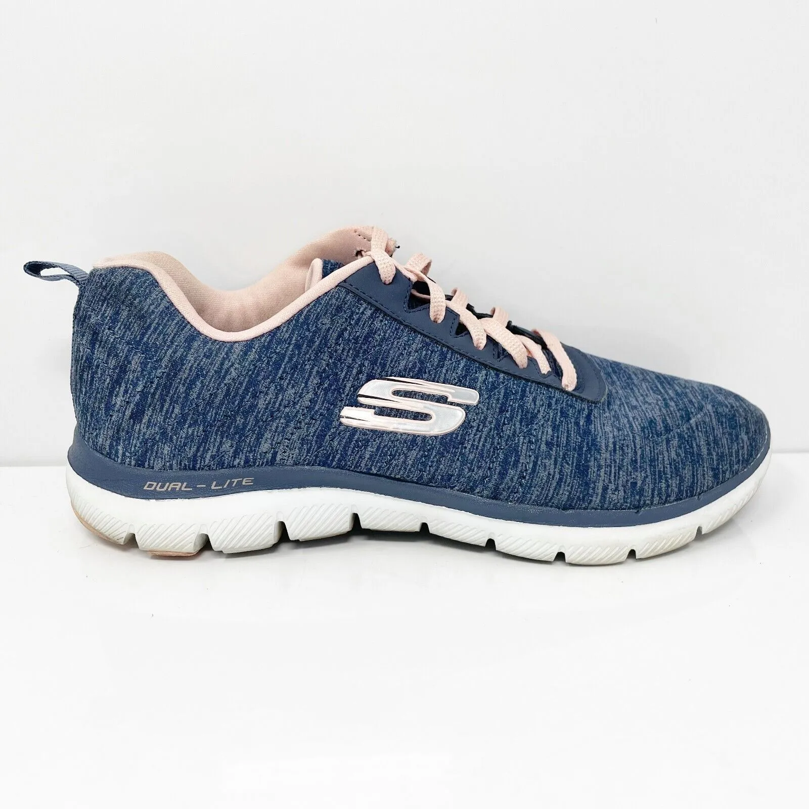 Skechers Womens Flex Appeal 2.0 12753 Blue Running Shoes Sneakers Size 8