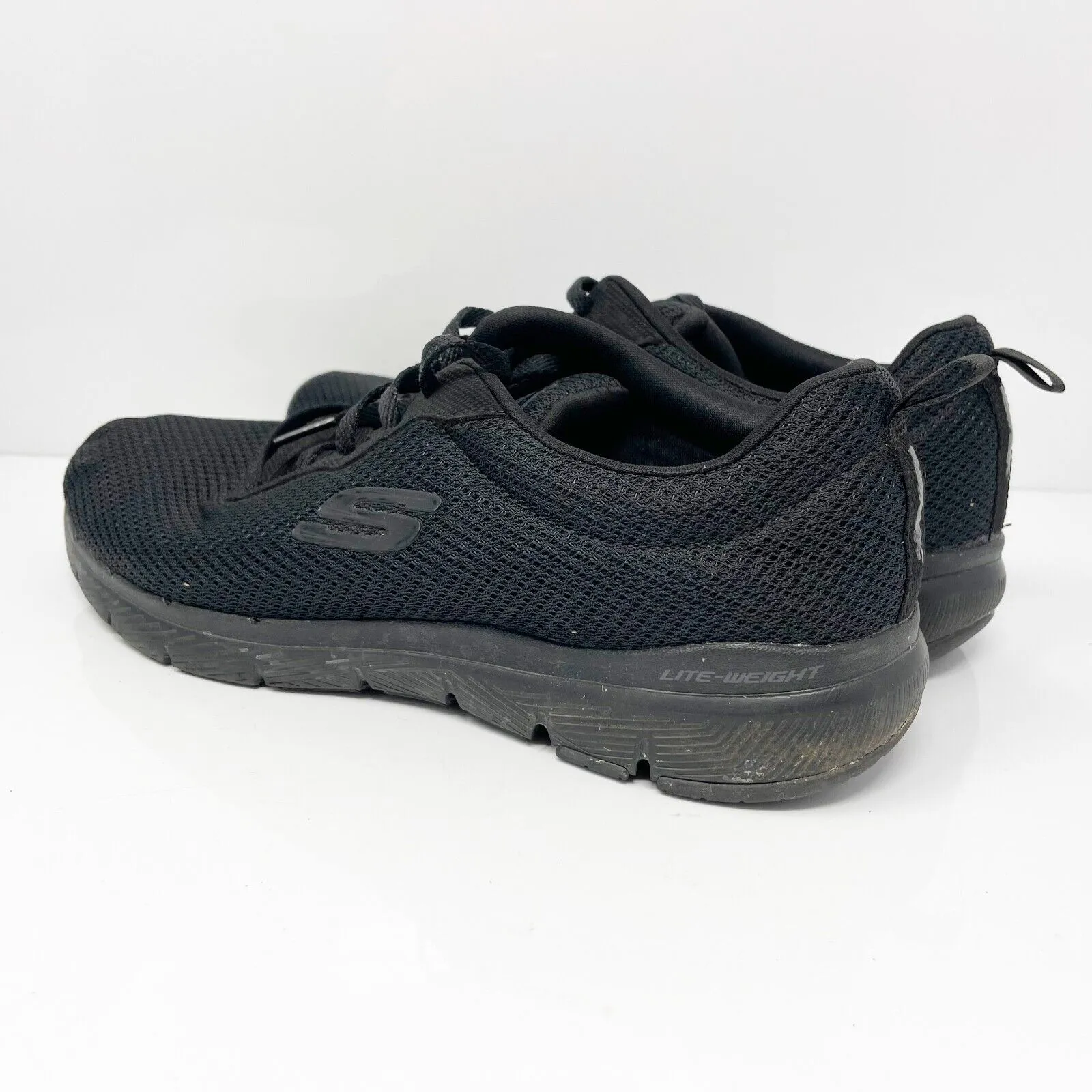 Skechers Womens Flex Appeal 3.0 13070TX Black Running Shoes Sneakers Size 9.5