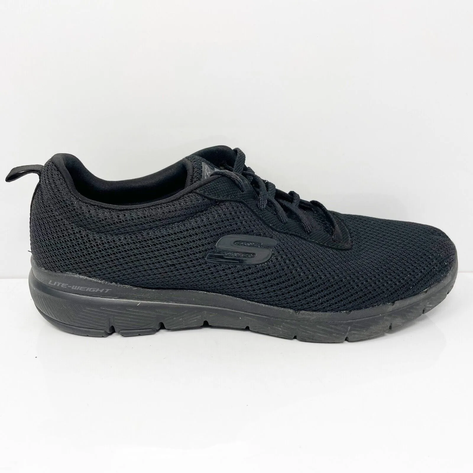 Skechers Womens Flex Appeal 3.0 13070TX Black Running Shoes Sneakers Size 9.5