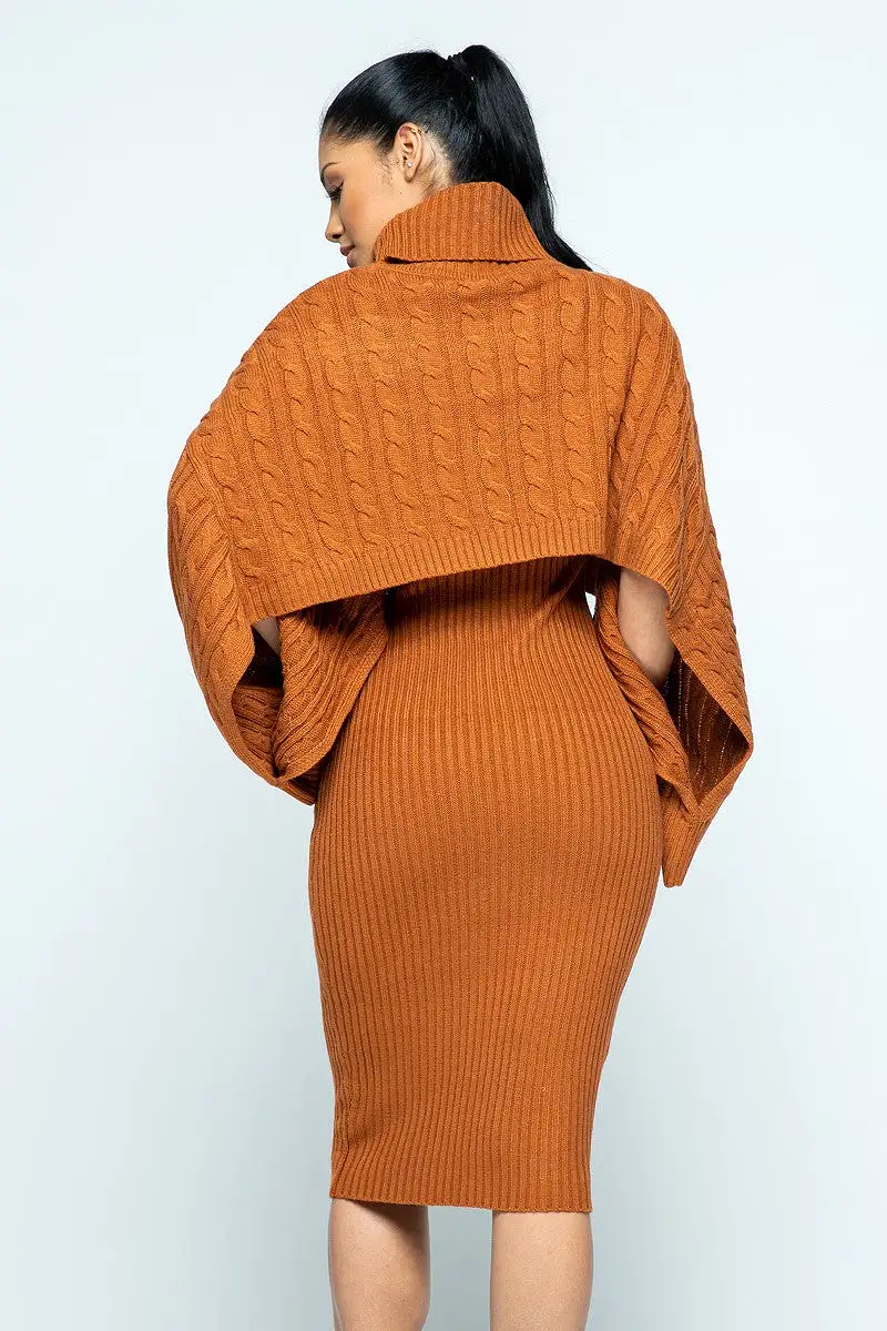 Slay My Work Day Sweater Dress Set