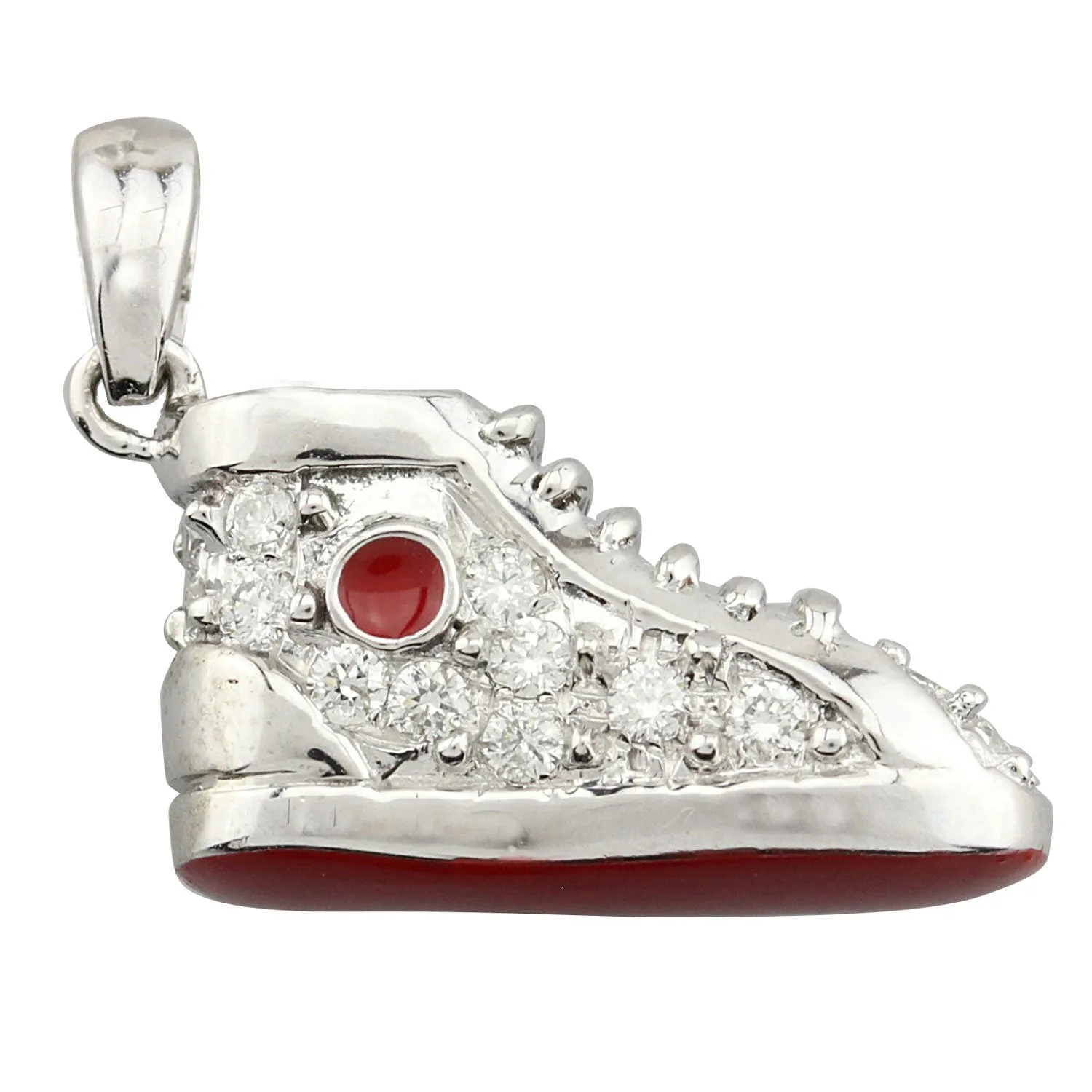 Sneaker Pendant with Diamonds