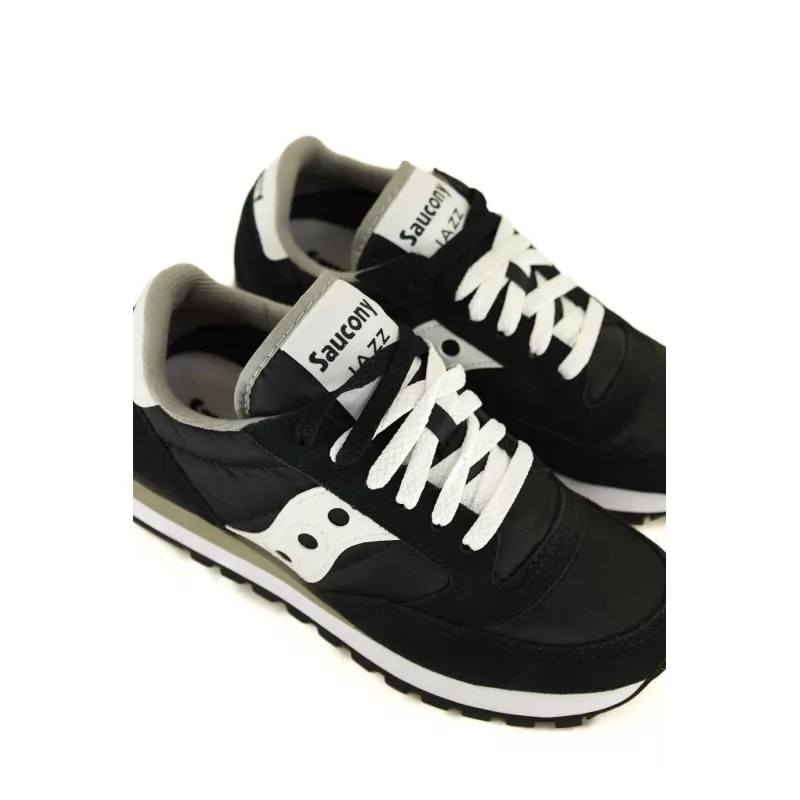 SNEAKERS DONNA JAZZ ORIGINALS IN PELLE E NYLON, NERO