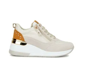 SNEAKERS KEYS DONNA BEIGE K-7621 COD.K7221