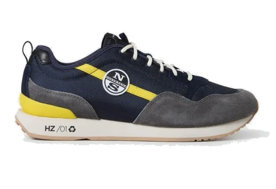 SNEAKERS NORTH SAILS UOMO HORIZON JET NAVY-DK GRAY-YELLOW 013