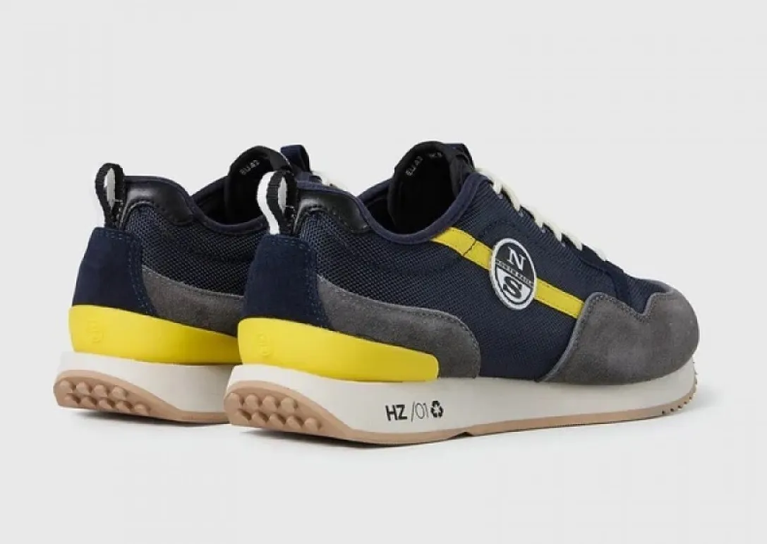 SNEAKERS NORTH SAILS UOMO HORIZON JET NAVY-DK GRAY-YELLOW 013