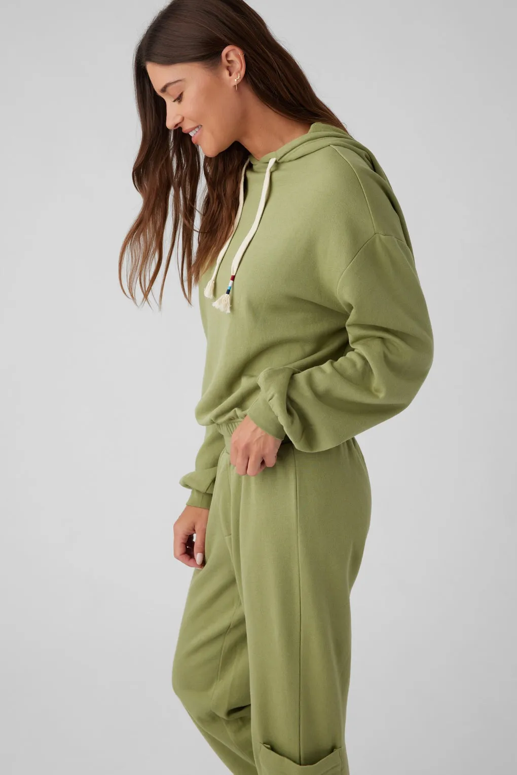 Sol Angeles Billow Crop Hoodie