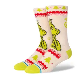 Stance The Grinch Sweater Crew Socks