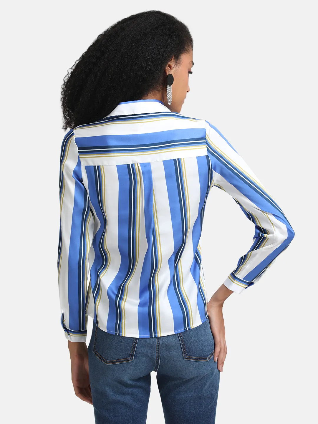 Stripe Play V-Neck Top