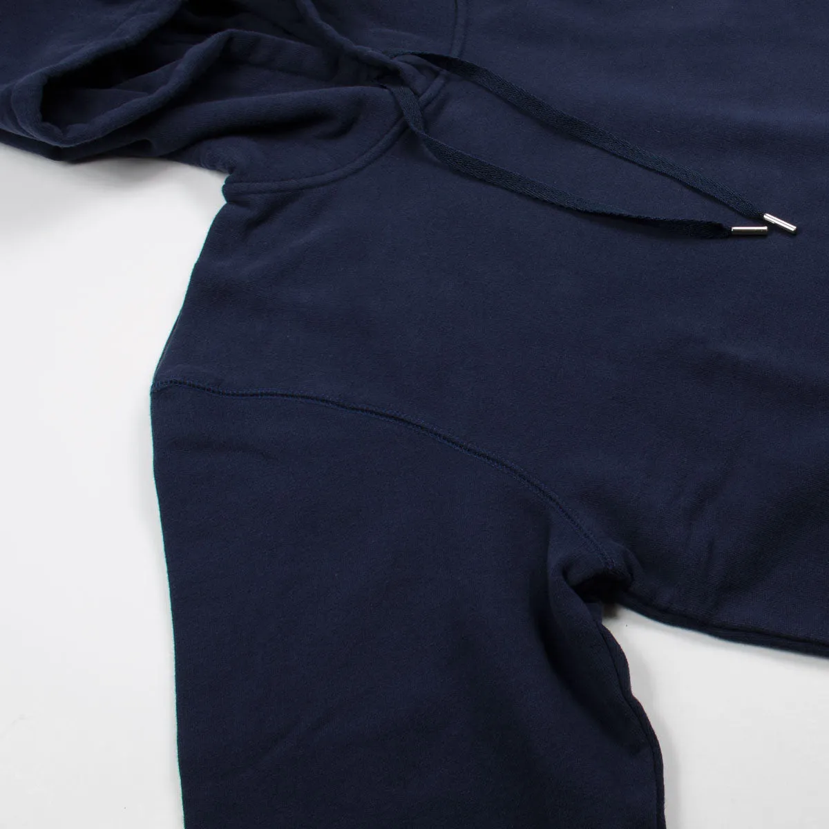 Sunspel - Loopback Overhead Hoodie - Navy