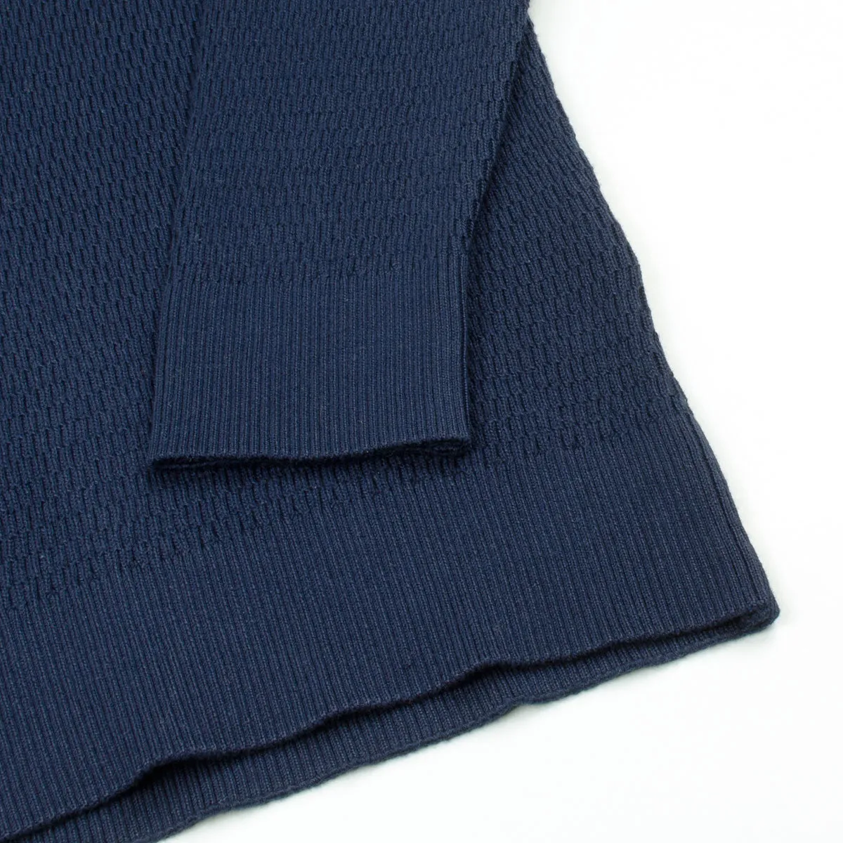 Sunspel - Waffle Jumper Sweater - Navy