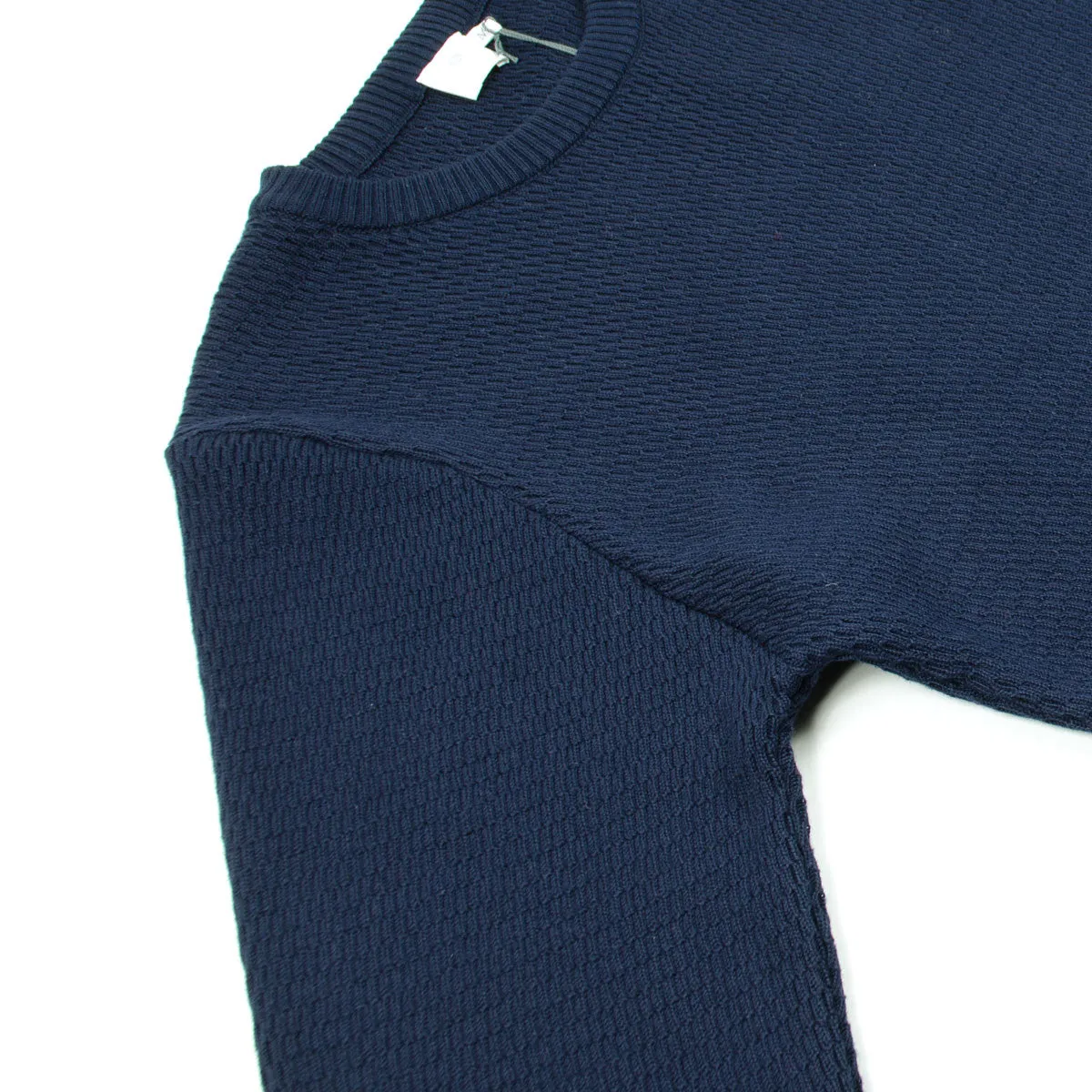 Sunspel - Waffle Jumper Sweater - Navy