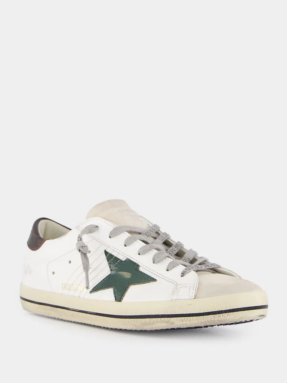 Super Star Sneakers with Lizard Printed Heel