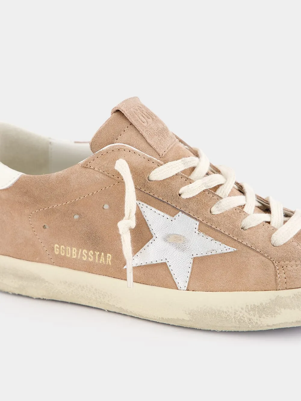 Super-Star Suede Sneakers with Laminated Leather Star