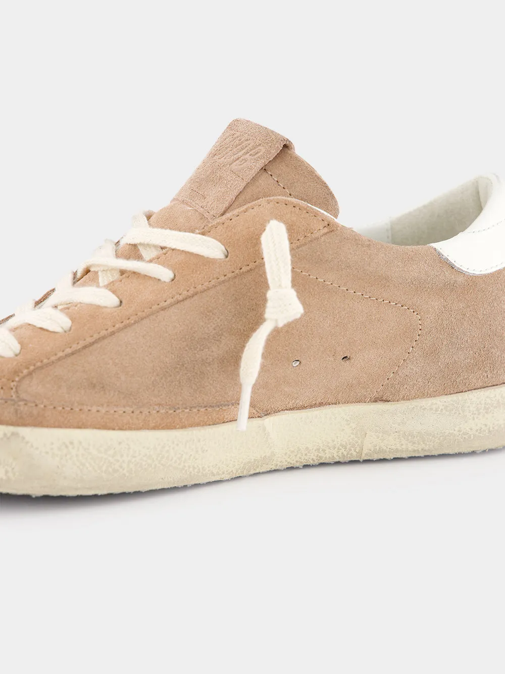 Super-Star Suede Sneakers with Laminated Leather Star