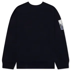 Sweater with Patches - Dark Navy