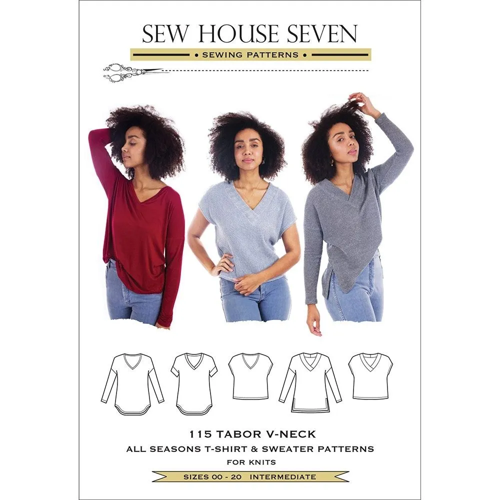 Tabor V-Neck Top Sew House Seven Sewing Pattern