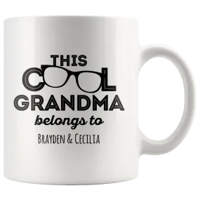 This Cool Grandma Personalized White Ceramic Mug