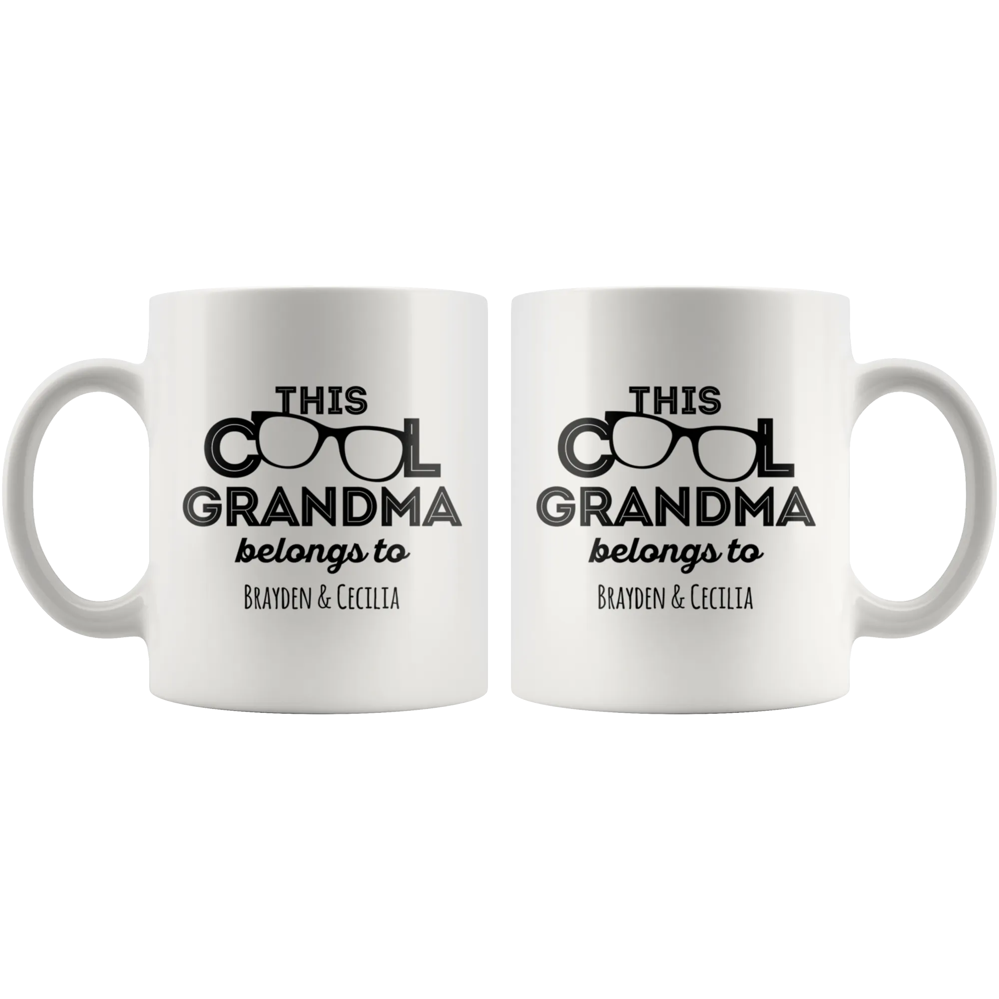 This Cool Grandma Personalized White Ceramic Mug