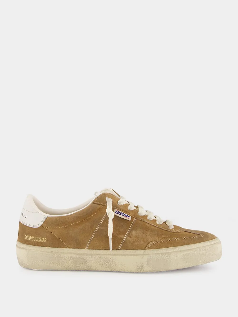 Tobacco Calf Suede Panelled Sneakers