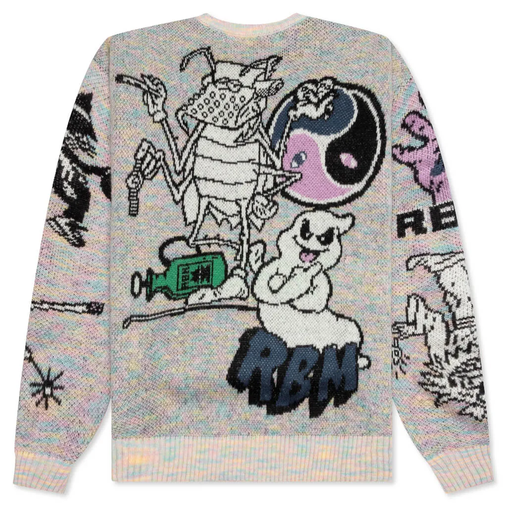 Too Many Graphics Sweater - Melange