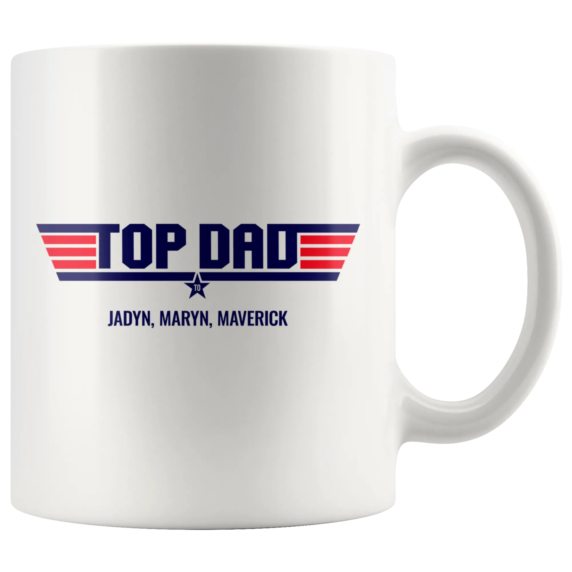 Top Dad Jadyn Maryn Maverick Ceramic Mug