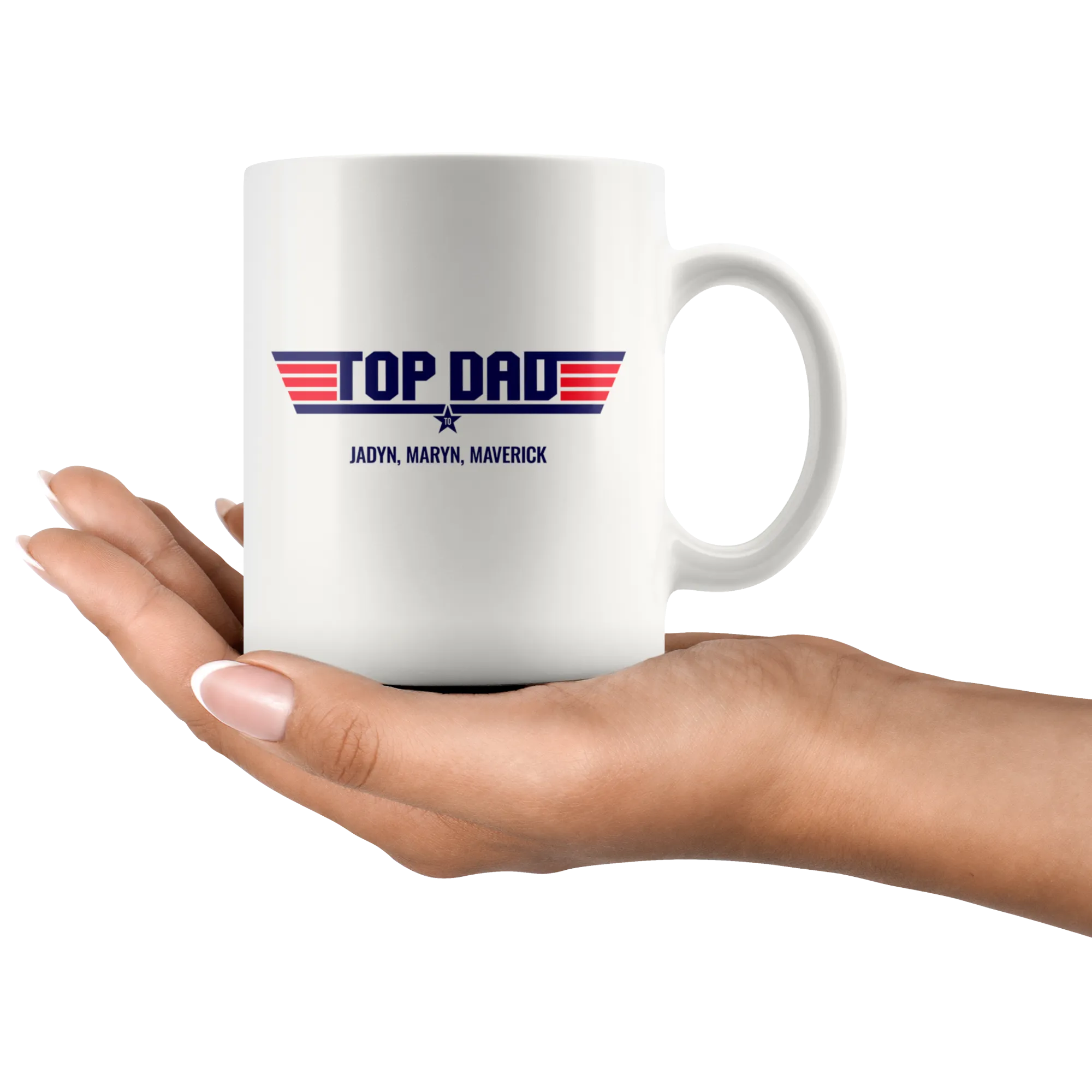 Top Dad Jadyn Maryn Maverick Ceramic Mug