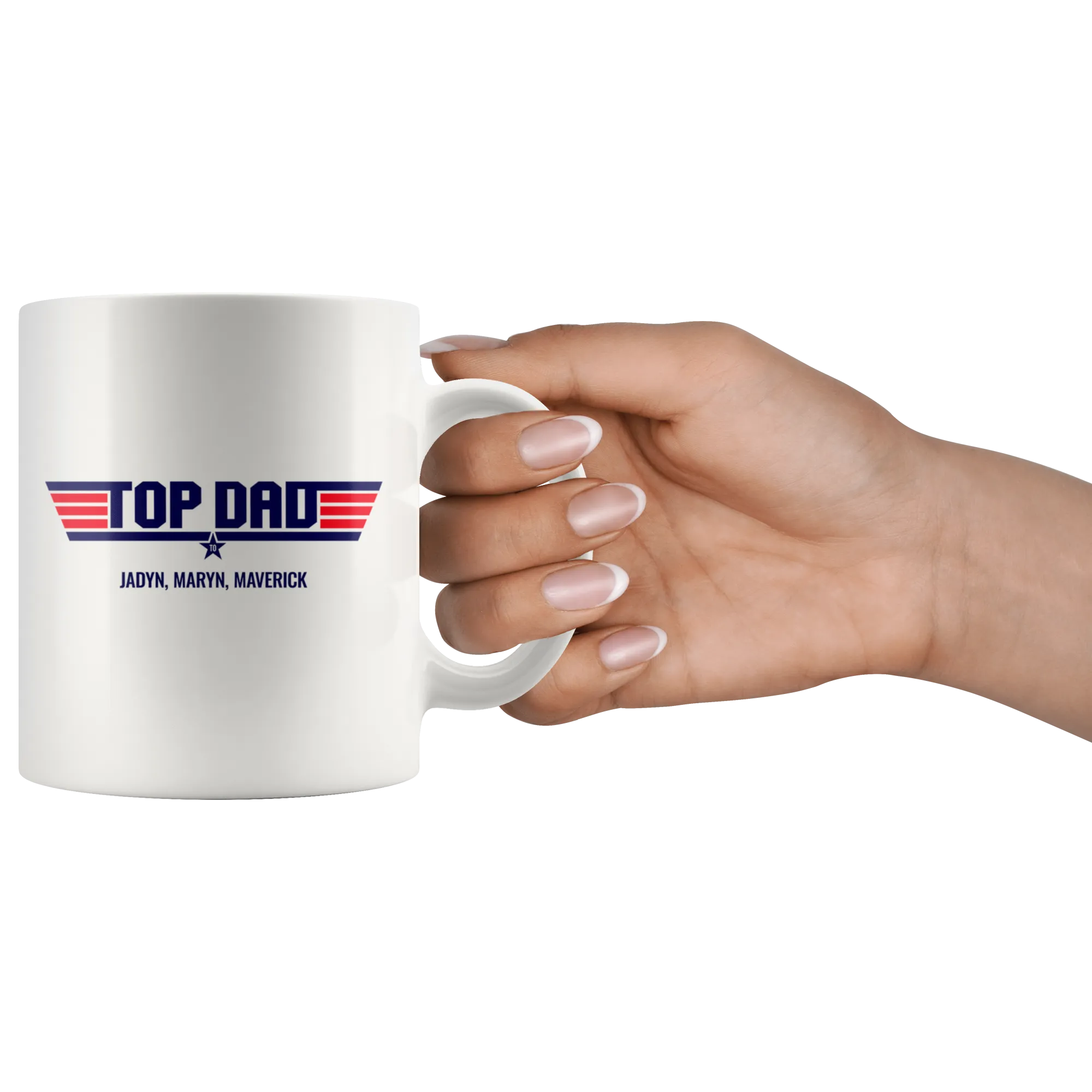 Top Dad Jadyn Maryn Maverick Ceramic Mug