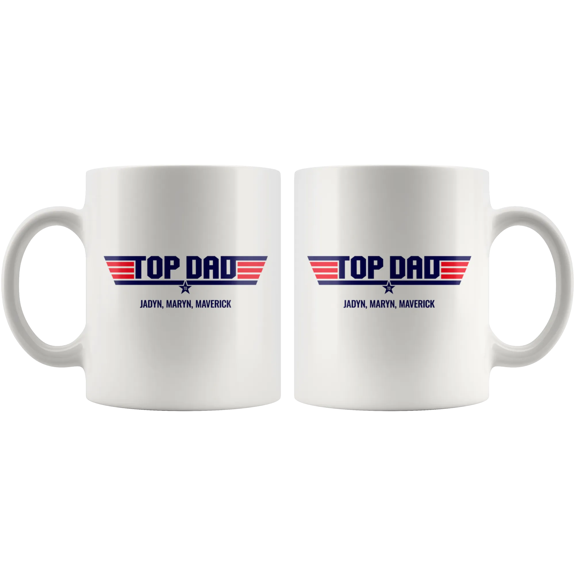 Top Dad Jadyn Maryn Maverick Ceramic Mug