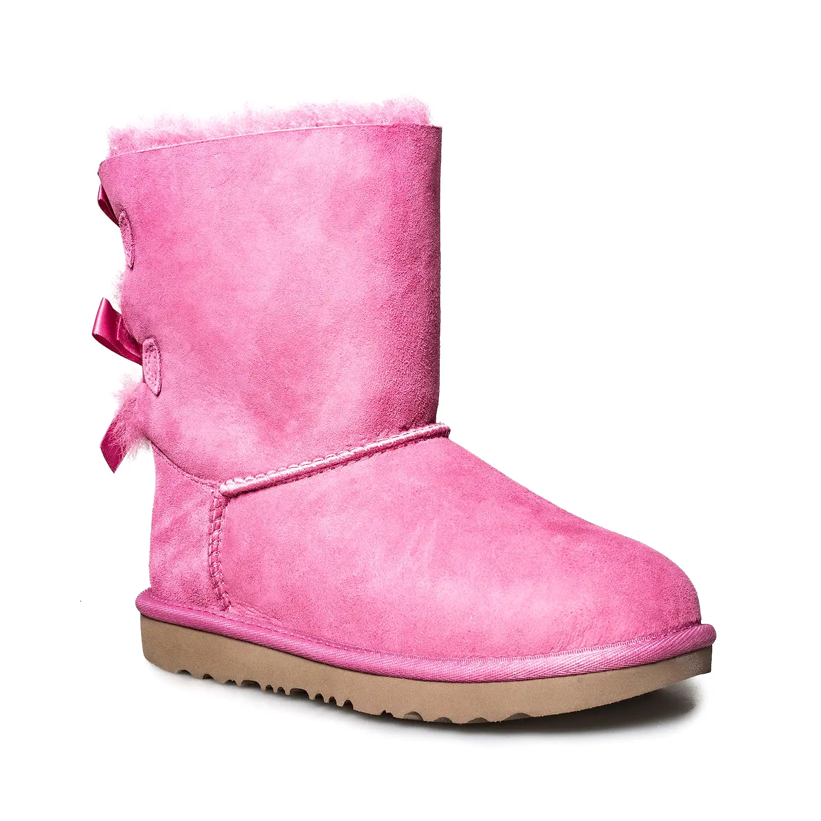 UGG Bailey Bow II Pink Azalea Boots - Youth