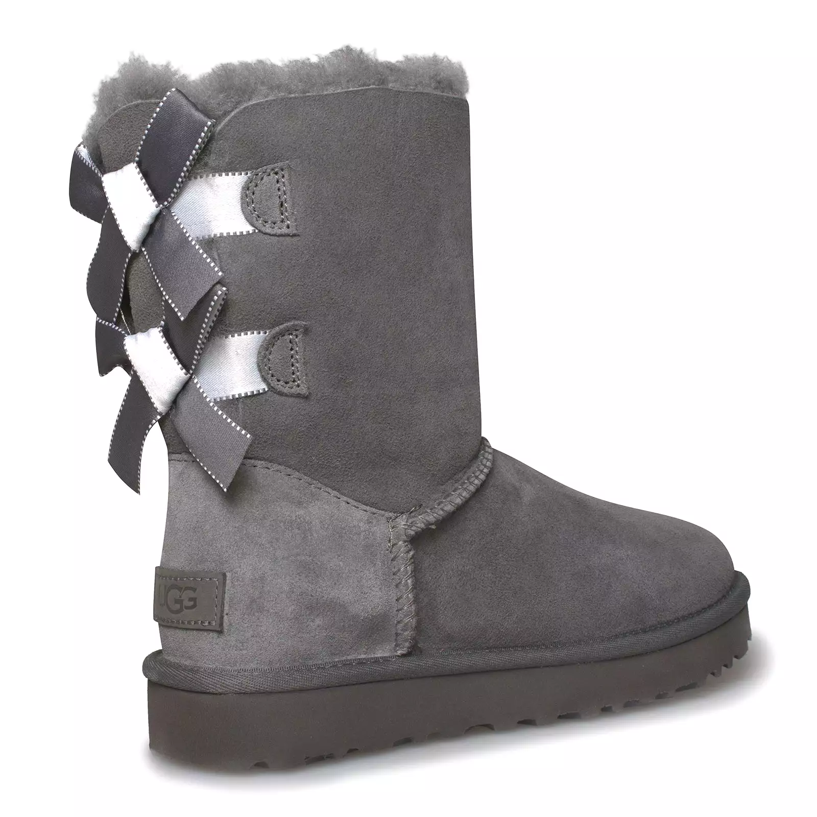 UGG Bailey Bow II Shimmer Charcoal Boots - Women's