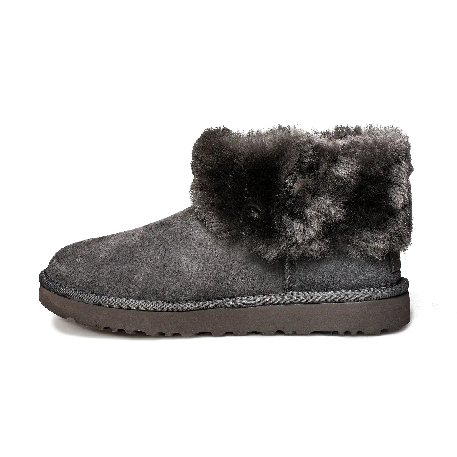 UGG Classic Mini Fluff Charcoal Boots - Women's