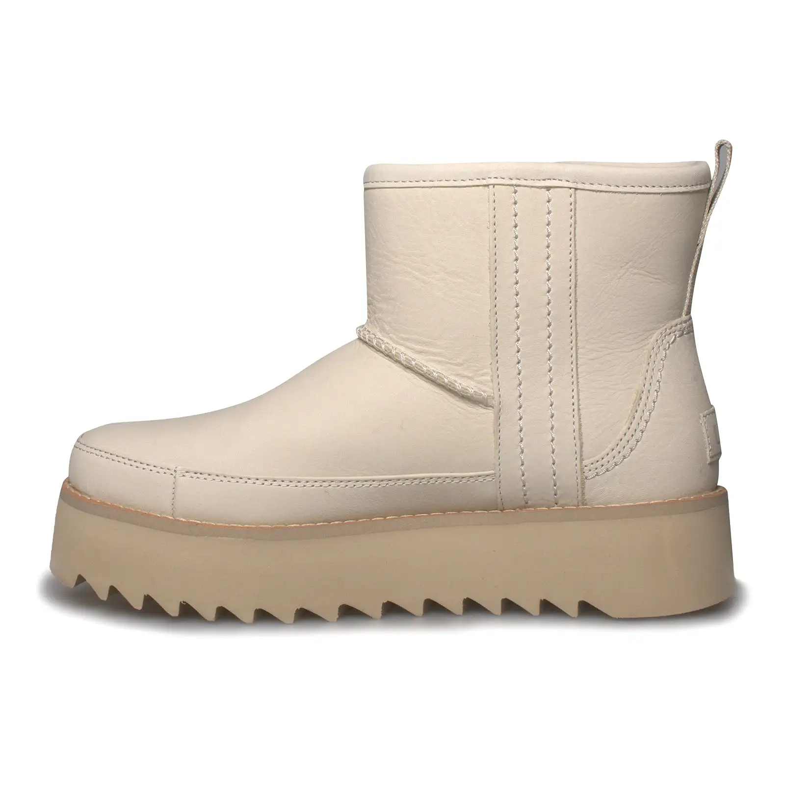 UGG Classic Rebel Biker Mini Bone Boots - Women's