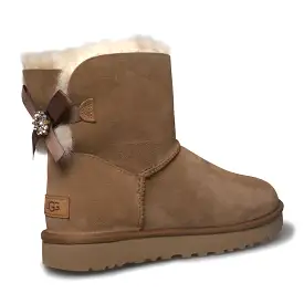 UGG Mini Bailey Brooch Chestnut Boots - Women's