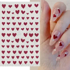 Valentine Nail Art Hearts Nail Stickers