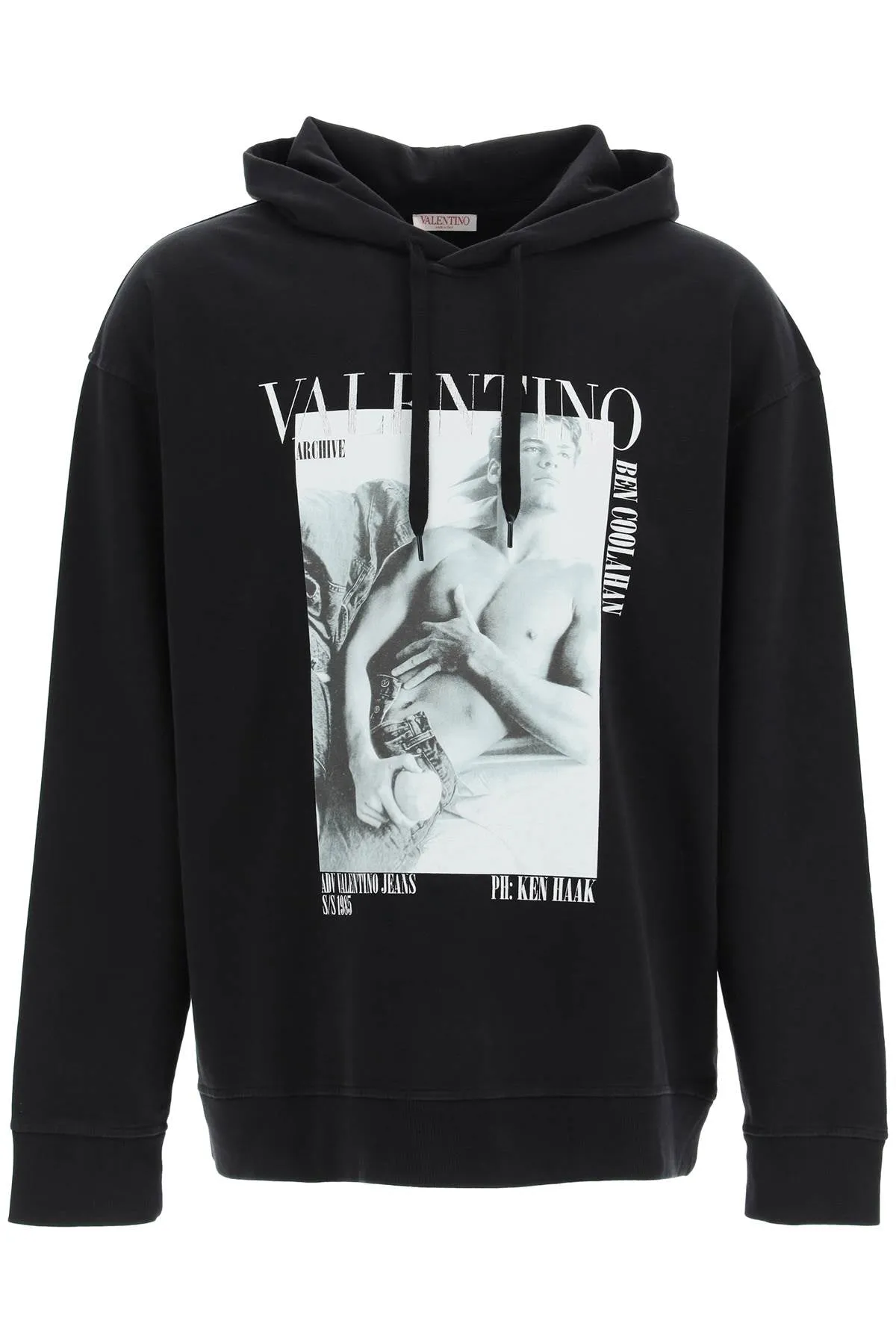 Valentino Graphic Printed Drawstring Hoodie