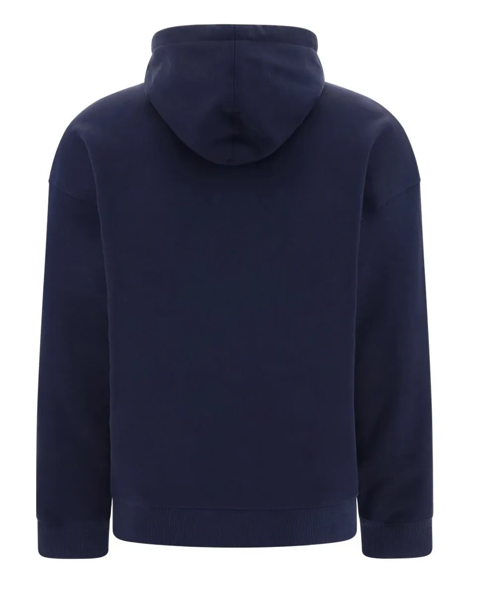 Valentino Logo Flocked Drawstring Hoodie