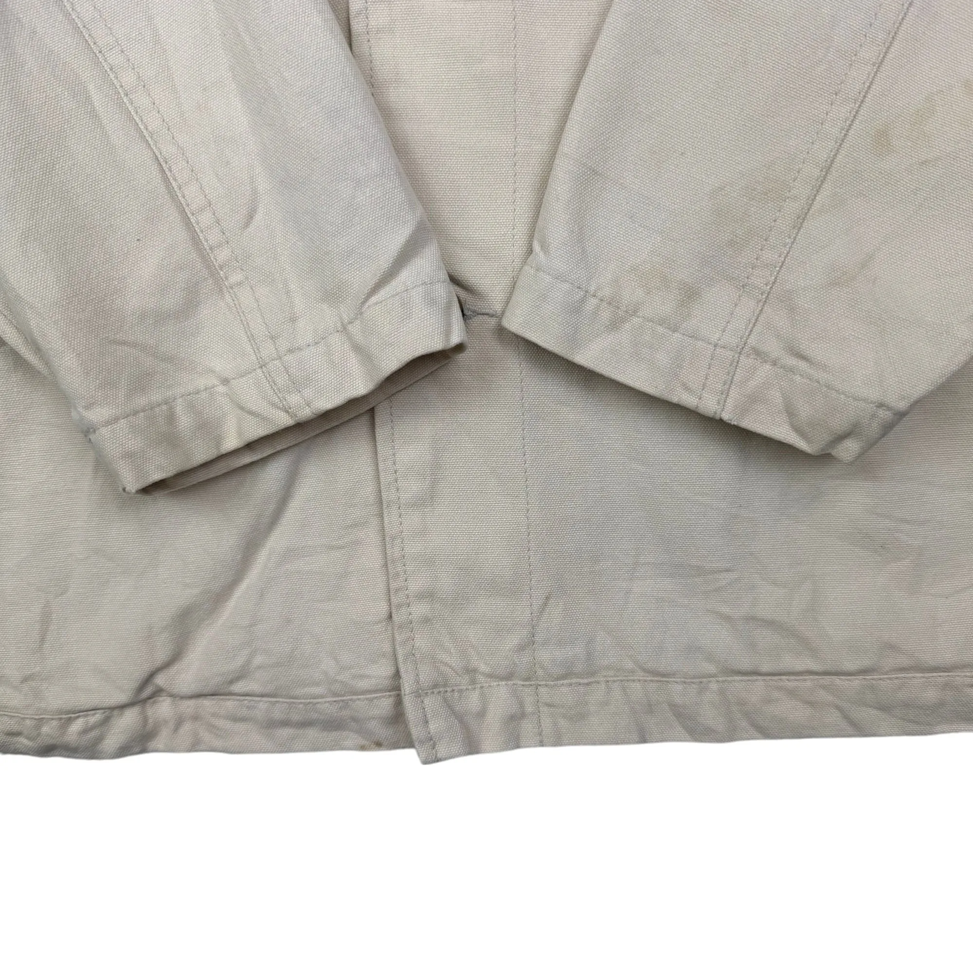 Vintage Chevignon Denim Chore Coat Jacket Beige