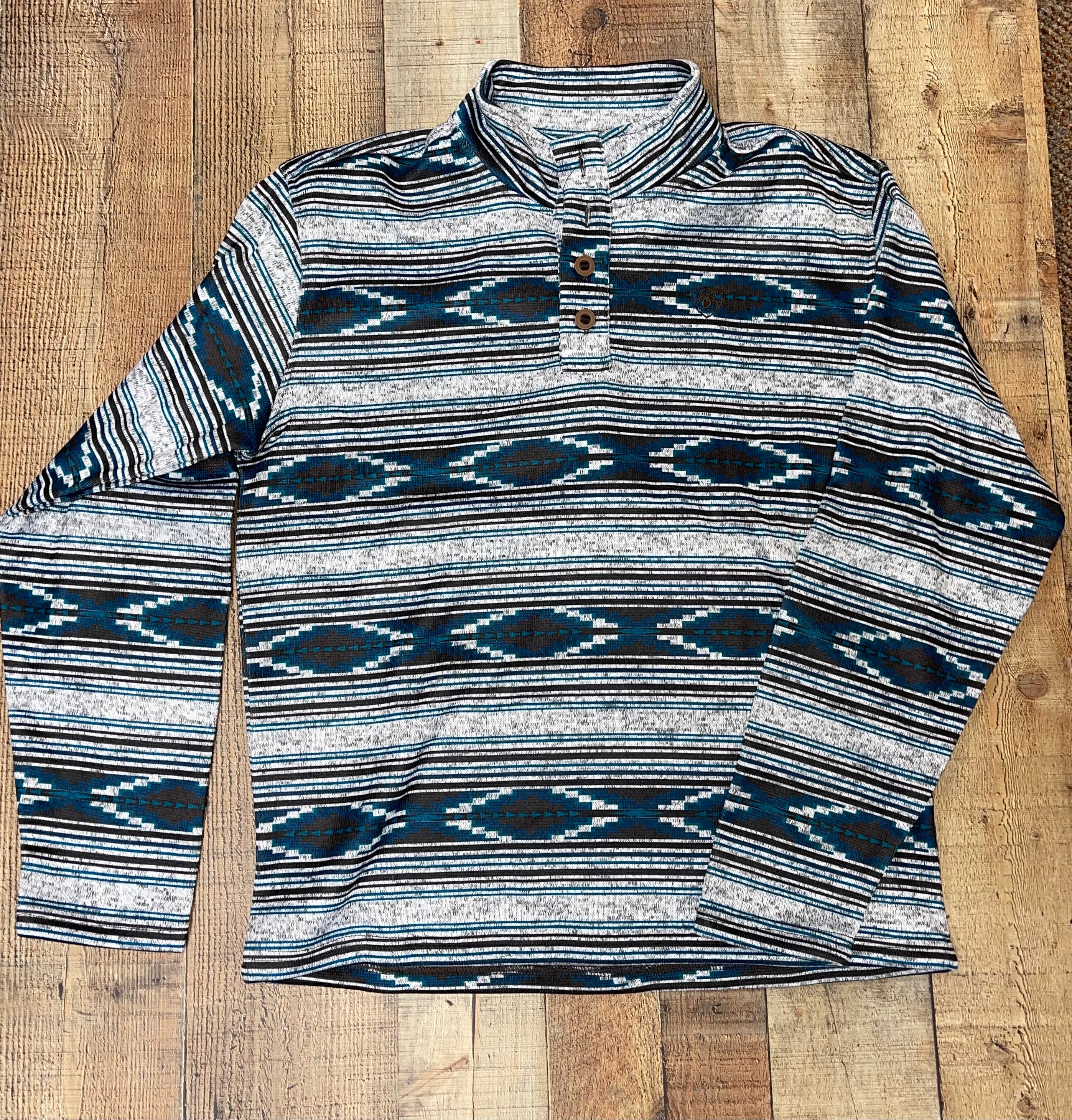 Wesley Sweater - Medium Grey Serape