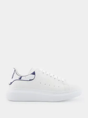 White and Indigo Oversized Sneakers