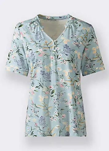 Witt Floral Print V-Neck Top | Grattan