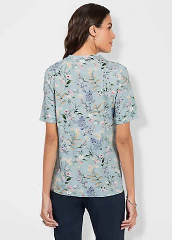 Witt Floral Print V-Neck Top | Grattan